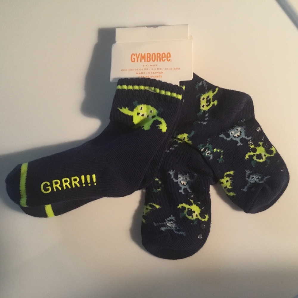 Gymboree Navy Blue Boys Socks. Size 6-12m